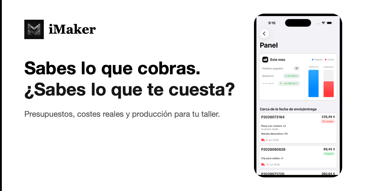 Vista previa de la web de iMaker